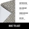 GORILLA GRIP DripGuard Shelf Liner, Non Adhesive Drawer and Kitchen Cabinet Protector, Slip Resistant BPA Free Smooth Surface Plastic Liners for Cabinets, Bathrooms, Closets, 12×120 Inch, Gray(Beige/Cream)