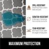 GORILLA GRIP DripGuard Shelf Liner, Non Adhesive Drawer and Kitchen Cabinet Protector, Slip Resistant BPA Free Smooth Surface Plastic Liners for Cabinets, Bathrooms, Closets, 12×120 Inch, Gray(White/Gray)