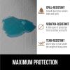 GORILLA GRIP DripGuard Shelf Liner, Non Adhesive Drawer and Kitchen Cabinet Protector, Slip Resistant BPA Free Smooth Surface Plastic Liners for Cabinets, Bathrooms, Closets, 12×120 Inch, Gray(Light Gray)