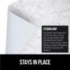 GORILLA GRIP DripGuard Shelf Liner, Non Adhesive Drawer and Kitchen Cabinet Protector, Slip Resistant BPA Free Smooth Surface Plastic Liners for Cabinets, Bathrooms, Closets, 12×120 Inch, Gray(Marble)