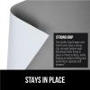 GORILLA GRIP DripGuard Shelf Liner, Non Adhesive Drawer and Kitchen Cabinet Protector, Slip Resistant BPA Free Smooth Surface Plastic Liners for Cabinets, Bathrooms, Closets, 12×120 Inch, Gray(Gray)