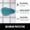GORILLA GRIP DripGuard Shelf Liner, Non Adhesive Drawer and Kitchen Cabinet Protector, Slip Resistant BPA Free Smooth Surface Plastic Liners for Cabinets, Bathrooms, Closets, 12×120 Inch, Gray(Stripe: Gray/White)