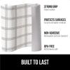 GORILLA GRIP DripGuard Shelf Liner, Non Adhesive Drawer and Kitchen Cabinet Protector, Slip Resistant BPA Free Smooth Surface Plastic Liners for Cabinets, Bathrooms, Closets, 12×120 Inch, Gray(Stripe: Gray/White)