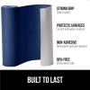 GORILLA GRIP DripGuard Shelf Liner, Non Adhesive Drawer and Kitchen Cabinet Protector, Slip Resistant BPA Free Smooth Surface Plastic Liners for Cabinets, Bathrooms, Closets, 12×120 Inch, Gray(Navy)