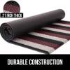 GORILLA GRIP Heavy Duty Striped Doormat, Thick Bristles, Crush Proof Texture, Catches Dirt from Shoes, Strong Backing, Easy to Clean, Indoor and Outdoor Entrance Mats, 24×16, Burgundy Black Cream(Burgundy / Black / Cream)