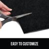 GORILLA GRIP LeakGuard Non-Adhesive Under Sink Mat for Kitchen Cabinet, Waterproof Quick Dry Shelf Liner, Durable Absorbent Felt Mats for Bathroom Sinks, Cabinets, Dresser, Easy to Trim 24×30 Charcoal(Black)