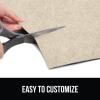 GORILLA GRIP LeakGuard Non-Adhesive Under Sink Mat for Kitchen Cabinet, Waterproof Quick Dry Shelf Liner, Durable Absorbent Felt Mats for Bathroom Sinks, Cabinets, Dresser, Easy to Trim 24×30 Charcoal(Beige)
