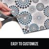 GORILLA GRIP LeakGuard Non-Adhesive Under Sink Mat for Kitchen Cabinet, Waterproof Quick Dry Shelf Liner, Durable Absorbent Felt Mats for Bathroom Sinks, Cabinets, Dresser, Easy to Trim 24×30 Charcoal(Spiral: Gray/White/Turquoise)