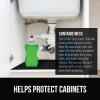 GORILLA GRIP LeakGuard Non-Adhesive Under Sink Mat for Kitchen Cabinet, Waterproof Quick Dry Shelf Liner, Durable Absorbent Felt Mats for Bathroom Sinks, Cabinets, Dresser, Easy to Trim 24×30 Charcoal(Black)