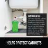 GORILLA GRIP LeakGuard Non-Adhesive Under Sink Mat for Kitchen Cabinet, Waterproof Quick Dry Shelf Liner, Durable Absorbent Felt Mats for Bathroom Sinks, Cabinets, Dresser, Easy to Trim 24×30 Charcoal(Charcoal)