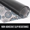 GORILLA GRIP LeakGuard Non-Adhesive Under Sink Mat for Kitchen Cabinet, Waterproof Quick Dry Shelf Liner, Durable Absorbent Felt Mats for Bathroom Sinks, Cabinets, Dresser, Easy to Trim 24×30 Charcoal(Spiral: Gray/White/Turquoise)
