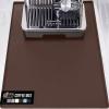GORILLA GRIP Silicone Coffee Mat, Espresso Machine Bar Accessories, Keep Kitchen Counters Clean, Stays in Place, Waterproof and Heat Resistant Dish Drying Mats, Home Decor Essentials, 11.5×18.6, Black(Brown)