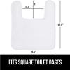 GORILLA GRIP Thick Memory Foam Toilet Rug for Bathroom, Square Shaped Washable, Soft Absorbent Velvet Topside Floor Mats, Machine Wash, Cushioned Luxury Rugs for Bath Room, 22.5×19.5, Graphite Gray(White)