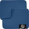 GORILLA GRIP Ultra Water Absorbent Microfiber Dish Drying Mat, 18×24, Quick Dry Thick Mesh, Slip Resistant Pad for Sink Dishes or Under Rack, Kitchen Counter Accessories, Machine Wash Mats, Gray(Blue)