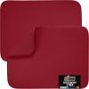 GORILLA GRIP Ultra Water Absorbent Microfiber Dish Drying Mat, 18×24, Quick Dry Thick Mesh, Slip Resistant Pad for Sink Dishes or Under Rack, Kitchen Counter Accessories, Machine Wash Mats, Gray(Red)