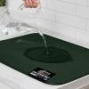 GORILLA GRIP Ultra Water Absorbent Microfiber Dish Drying Mat, 18×24, Quick Dry Thick Mesh, Slip Resistant Pad for Sink Dishes or Under Rack, Kitchen Counter Accessories, Machine Wash Mats, Gray(Hunter Green)