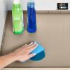 GORILLA GRIP Waterproof Silicone Under Sink Mat with Raised Lip for Kitchen and Bathroom, 34 x 22 in, Cabinet Shelf Liner Stay in Place Mats Dishwasher Safe Drawer Liner, Organizer Tray, Black(Beige)
