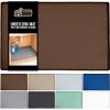 GORILLA GRIP Waterproof Silicone Under Sink Mat with Raised Lip for Kitchen and Bathroom, 34 x 22 in, Cabinet Shelf Liner Stay in Place Mats Dishwasher Safe Drawer Liner, Organizer Tray, Black(Coffee)