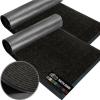 GORILLA GRIP Waterproof Traffic Guard Door Mat, 72×48, Heavy Duty Entryway Mats, Strong Rubber Back Commercial Utility Rugs for Office Hallway, Garage Floor and Home, Low Profile Carpet, Charcoal Gray(Black)
