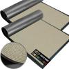 GORILLA GRIP Waterproof Traffic Guard Door Mat, 72×48, Heavy Duty Entryway Mats, Strong Rubber Back Commercial Utility Rugs for Office Hallway, Garage Floor and Home, Low Profile Carpet, Charcoal Gray(Beige)