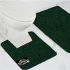 GORILLA GRIP Bathroom Rug Sets, Soft Chenille 2 Piece Area Rugs Set, Toilet Base Mat and 30×20 Carpet, Absorbent Microfiber Washable Mats Dry Quickly, Home Décor and Bath Room Accessories, Grey(Hunter)