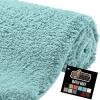 GORILLA GRIP Bathroom Rugs, Ultra Soft Absorbent Mat, Thick Plush Bath Rug, Machine Washable, Microfiber Quick Dry, Mats for Shower, Bathtub and Floor, Home Decor Accessories, 24×17, Gray(Spa Blue)