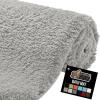 GORILLA GRIP Bathroom Rugs, Ultra Soft Absorbent Mat, Thick Plush Bath Rug, Machine Washable, Microfiber Quick Dry, Mats for Shower, Bathtub and Floor, Home Decor Accessories, 24×17, Gray(Light Gray)