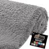 GORILLA GRIP Bathroom Rugs, Ultra Soft Absorbent Mat, Thick Plush Bath Rug, Machine Washable, Microfiber Quick Dry, Mats for Shower, Bathtub and Floor, Home Decor Accessories, 24×17, Gray(Grey)