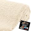 GORILLA GRIP Bathroom Rugs, Ultra Soft Absorbent Mat, Thick Plush Bath Rug, Machine Washable, Microfiber Quick Dry, Mats for Shower, Bathtub and Floor, Home Decor Accessories, 24×17, Gray(Ivory)