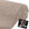 GORILLA GRIP Bathroom Rugs, Ultra Soft Absorbent Mat, Thick Plush Bath Rug, Machine Washable, Microfiber Quick Dry, Mats for Shower, Bathtub and Floor, Home Decor Accessories, 24×17, Gray(Beige)