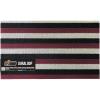 GORILLA GRIP Heavy Duty Striped Doormat, Thick Bristles, Crush Proof Texture, Catches Dirt from Shoes, Strong Backing, Easy to Clean, Indoor and Outdoor Entrance Mats, 24×16, Burgundy Black Cream(Burgundy / Black / Cream)