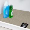 GORILLA GRIP LeakGuard Non-Adhesive Under Sink Mat for Kitchen Cabinet, Waterproof Quick Dry Shelf Liner, Durable Absorbent Felt Mats for Bathroom Sinks, Cabinets, Dresser, Easy to Trim 24×30 Charcoal(Beige)