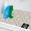 GORILLA GRIP LeakGuard Non-Adhesive Under Sink Mat for Kitchen Cabinet, Waterproof Quick Dry Shelf Liner, Durable Absorbent Felt Mats for Bathroom Sinks, Cabinets, Dresser, Easy to Trim 24×30 Charcoal(Damask: Taupe/Cream)