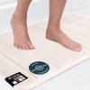 GORILLA GRIP Memory Foam Bath Mat, Soft Absorbent US Designed Bathroom Rug, Gripping Dots Machine Washable Bathmat, Cushioned Floor Mats, Shower Sink Rugs Room Décor Accessories, 24×17 Graphite Gray(Striped Cream)