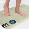 GORILLA GRIP Memory Foam Bath Mat, Soft Absorbent US Designed Bathroom Rug, Gripping Dots Machine Washable Bathmat, Cushioned Floor Mats, Shower Sink Rugs Room Décor Accessories, 24×17 Graphite Gray(Striped Sage)