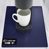 GORILLA GRIP Silicone Coffee Mat, Espresso Machine Bar Accessories, Keep Kitchen Counters Clean, Stays in Place, Waterproof and Heat Resistant Dish Drying Mats, Home Decor Essentials, 11.5×18.6, Black(Navy)