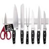 GORILLA GRIP Stainless Steel Magnetic Knife Holder for Wall, 16 in, Magnet Bar for Knives, Tools, Supplies, Heavy Duty Metal Strip Holds Up to 6 lb, Kitchen Organizer, Non-Adhesive, Drilling Required(Silver)