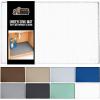 GORILLA GRIP Waterproof Silicone Under Sink Mat with Raised Lip for Kitchen and Bathroom, 34 x 22 in, Cabinet Shelf Liner Stay in Place Mats Dishwasher Safe Drawer Liner, Organizer Tray, Black(White)
