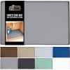 GORILLA GRIP Waterproof Silicone Under Sink Mat with Raised Lip for Kitchen and Bathroom, 34 x 22 in, Cabinet Shelf Liner Stay in Place Mats Dishwasher Safe Drawer Liner, Organizer Tray, Black(Gray)