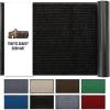 GORILLA GRIP Waterproof Traffic Guard Door Mat, 72×48, Heavy Duty Entryway Mats, Strong Rubber Back Commercial Utility Rugs for Office Hallway, Garage Floor and Home, Low Profile Carpet, Charcoal Gray(Black)
