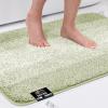 GORILLA GRIP Soft Plush Bathroom Rugs with Textured Rubber Backing, Absorbent Quick Dry Bath Mat, Machine Washable Shower Mats, Home Décor Accessories, Bathmat Rug Floor Essentials, 30 x 18 Grey(Sage Ombre)