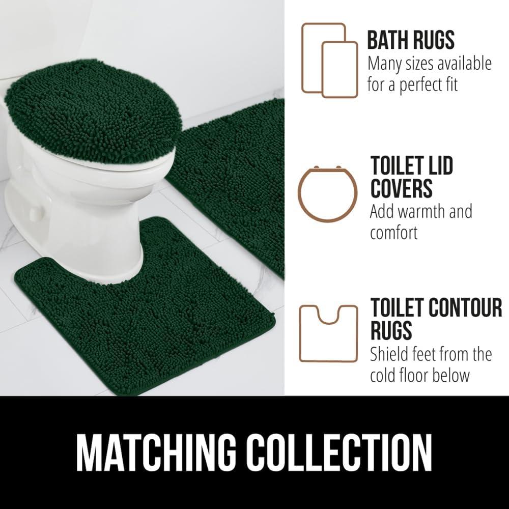 imageGORILLA GRIP Bath Rug Mat 36x24 Thick Absorbent Chenille Quick Dry Microfiber Mats Rubber Backing Washable Shower Floor Rugs Bathmat Runner US Designed Bathroom Home Decor Accessories Gray BeigeHunter