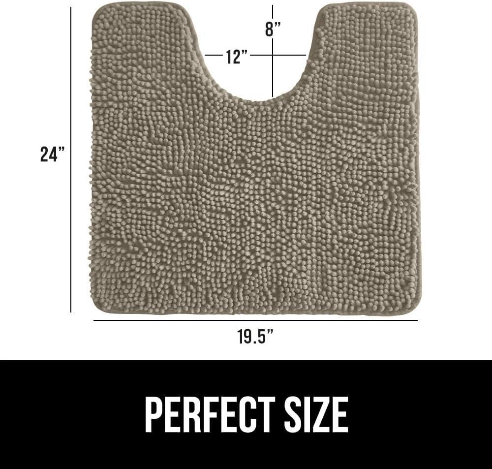imageGORILLA GRIP Bath Rug Mat 36x24 Thick Absorbent Chenille Quick Dry Microfiber Mats Rubber Backing Washable Shower Floor Rugs Bathmat Runner US Designed Bathroom Home Decor Accessories Gray BeigeLatte