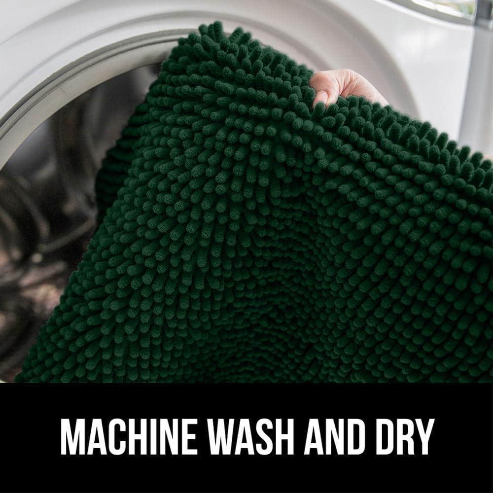 imageGORILLA GRIP Bath Rug Mat 36x24 Thick Absorbent Chenille Quick Dry Microfiber Mats Rubber Backing Washable Shower Floor Rugs Bathmat Runner US Designed Bathroom Home Decor Accessories Gray BeigeHunter
