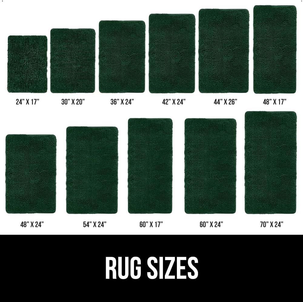 imageGORILLA GRIP Bath Rug Mat 36x24 Thick Absorbent Chenille Quick Dry Microfiber Mats Rubber Backing Washable Shower Floor Rugs Bathmat Runner US Designed Bathroom Home Decor Accessories Gray BeigeHunter