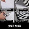 GORILLA GRIP Rug Pad for Carpet Floor, Double Sided Mat 2×4 FT Gripper for Over Carpets, Keep Area Rugs in Place on Carpeted Floors, No Residue Adhesive Pads, Reduce Shifting or Bunching Under Mats(2′ x 4′ (Rectangular))