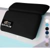 GORILLA GRIP Bath Pillow for Tub, Headrest for Neck and Back Support, Luxury Bathtub Pillows, Hot Tub Cushions, Bathroom Accessories for Women, Relaxing Spa Gifts for Mom Wife Girlfriend 2 Panel White(Black)