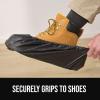 GORILLA GUARD Shoe Covers Disposable, Pack of 50 (25 Pairs) Waterproof Ankle Booties, Puncture Resistant Accessories for Work, Safety Boot Cover for Indoors and Outdoors, Secure Universal Fit, Black(50)