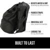 GORILLA GRIP Car Seat Travel Bag for Airplane Gate Check, Easy Carry Backpack Bags Cover Carseats, Infant Baby Carriers and Toddler Booster Seats for Airport, Child Air Travels Essential, Fluorescent(Black)