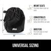 GORILLA GRIP Car Seat Travel Bag for Airplane Gate Check, Easy Carry Backpack Bags Cover Carseats, Infant Baby Carriers and Toddler Booster Seats for Airport, Child Air Travels Essential, Fluorescent(Black)